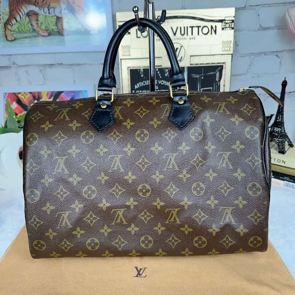 Louis Vuitton Speedy 35 Vintage Custom dyed leather CUTE - Picture 3 of 16